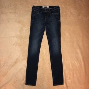 Dark super skinny jeans